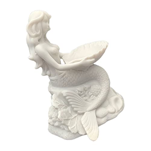 ROMISBABA Kristallkugel Mit Meerjungfrau Statue Elegantes Design Für Tischdekoration Robustes Harzmaterial Für Zuhause Und Feste von ROMISBABA