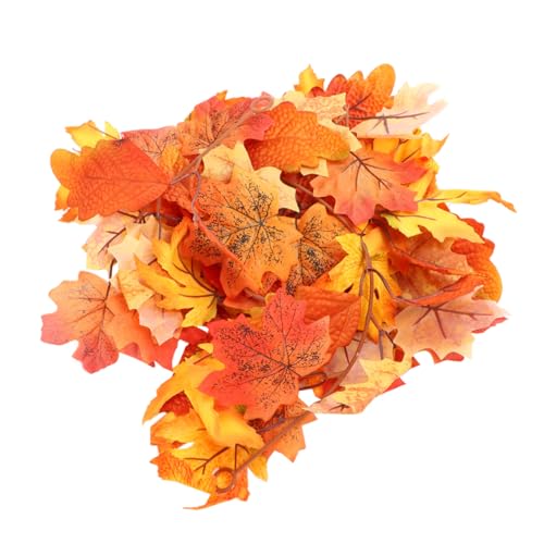 ROMISBABA Künstliche Ahornblätter Rattan Girlande Herbstdeko Halloween Thanksgiving Dekoratives Simulation Plant Vine für Restaurant Aufhängbar Lebendige Herbstfarben Orange Gelb ROMISBABA Künstliche Ahornblätter Rattan Girlande Herbstdeko Halloween Thanksgiving Dekoratives Simulation Plant Vine für Restaurant Aufhängbar Lebendige Herbstfarben Orange Gelb von ROMISBABA