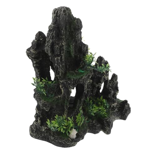 ROMISBABA Künstliche Aquariumfelsen Fischversteck Shrimp Höhle Aquarien Dekoration Versteck für Garnelen und Fische Vielseitige Fischbecken Deko für Kleine und Große Aquarien von ROMISBABA