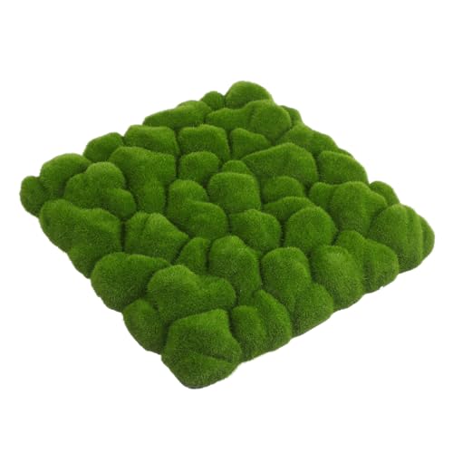 ROMISBABA Künstliche Mooswand Deko Grün Pflegeleichtes Moospanel für Garten und Innenraumdekoration Langlebiges UV Beständiges Wandpaneel Vielseitig für DIY Landschafts und Ladendekor von ROMISBABA