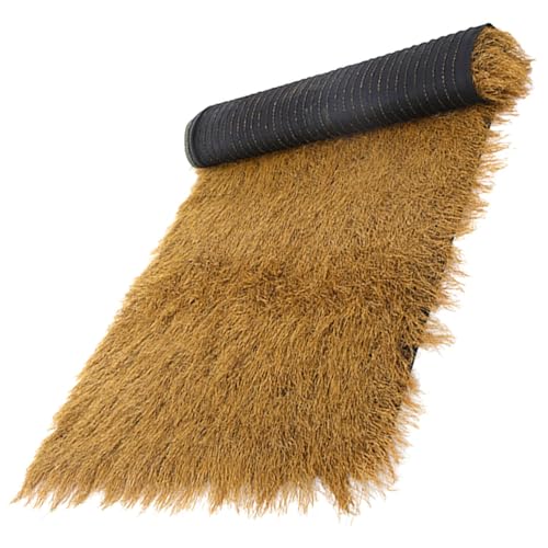 ROMISBABA Künstliches Strohdach Dekoratives Realistisch Gestaltetes Wetterbeständiges Stroh Dach für Garten Terrasse Pavillon Vielseitige DIY landschaftsdekoration von ROMISBABA