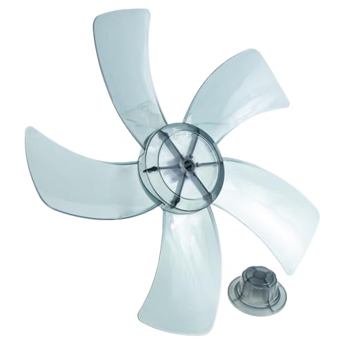 ROMISBABA Kunststoff Lüfterblätter Ersatz für Tischventilator und Standventilator Flügelig Robust Leicht zu Reinigen Geräuscharm Praktisches Lüfterzubehör für Haushaltsventilatoren von ROMISBABA