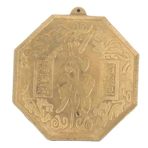 ROMISBABA Kupfer Trigramm Spiegel Deko mit Aufhängehole Feng Shui Exorzismus Ornament für Haustür Chinesisches Kupferhandwerk Schmuck ROMISBABA Kupfer Trigramm Spiegel Deko mit Aufhängehole Feng Shui Exorzismus Ornament für Haustür Chinesisches Kupferhandwerk Schmuck von ROMISBABA