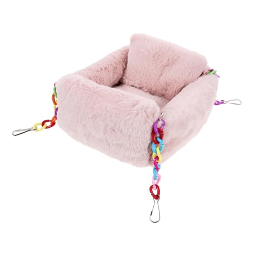ROMISBABA Kuschelige Hamster Hängematte aus Baumwolle Weiches Meerschweinchen Bett Kleines Nager Zubehör für Käfig Gemütlicher Rückzugsort für Hamster Chinchilla und Andere Kleintiere ROMISBABA Kuschelige Hamster Hängematte aus Baumwolle Weiches Meerschweinchen Bett Kleines Nager Zubehör für Käfig Gemütlicher Rückzugsort für Hamster Chinchilla und Andere Kleintiere von ROMISBABA