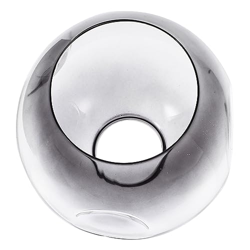 ROMISBABA Lampenschirm Ersatz Rauchgrau Ovaler Pendelleuchte Lampenschirm Abdeckung Dekorativer Lampenglas für Wohnzimmer Schlafzimmer von ROMISBABA