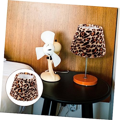 ROMISBABA Lampenschirm aus Weichem Plüschstoff Leopard Muster und Einfach zu Montieren Vielseitig für Tisch und Stehlampen Dekorativ und Staubabweisend Warmes Licht für Schlafzimmer und von ROMISBABA