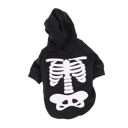 ROMISBABA Leuchtender Halloween Hundekostüm Skull Muster Jumpsuit für Kleine Hunde und Katzen Atmungsaktiv Langlebig Bequem für Halloween Party und Verkleidungsspaß ROMISBABA Leuchtender Halloween Hundekostüm Skull Muster Jumpsuit für Kleine Hunde und Katzen Atmungsaktiv Langlebig Bequem für Halloween Party und Verkleidungsspaß von ROMISBABA