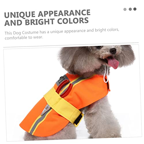 ROMISBABA Lustiges Hundekostüm Design aus Hautfreundlichem Polyester Dekorative Haustierkleidung für Cosplay Festival Geburtstag Geeignet für Mittelgroße Hunde Bequem und Strapazierfähig von ROMISBABA