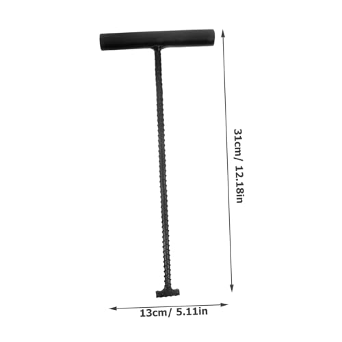 ROMISBABA Manhole Cover Lifting Hook aus Robustem Metall Langer Schachtdeckelheber Verzinkter Schachthaken mit Ergonomischem Griff für Müheloses Anheben von Kanaldeckeln im Außenbereich von ROMISBABA