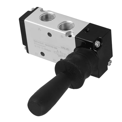 ROMISBABA Manuelles Pneumatisches Handhebelventil Aluminiumlegierung Kompakt Robust Verschleißfest Für Pneumatiksysteme Platzsparend Installieren von ROMISBABA