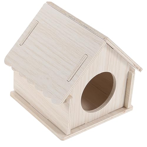 ROMISBABA Meerschweinchen Versteckhaus aus Holz Kleintier Perfektes Hamster Habitat für Schlafen Atmungsaktiv Langlebig für Kleine Nager ROMISBABA Meerschweinchen Versteckhaus aus Holz Kleintier Perfektes Hamster Habitat für Schlafen Atmungsaktiv Langlebig für Kleine Nager von ROMISBABA