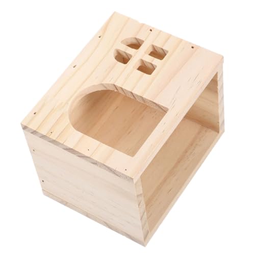 ROMISBABA Meerschweinchen und Hamsterhaus aus Holz Multifunktionales Versteck für Kleintiere Sicheres und Design für Chinchillas Ratten und Andere Kleine Haustiere ROMISBABA Meerschweinchen und Hamsterhaus aus Holz Multifunktionales Versteck für Kleintiere Sicheres und Design für Chinchillas Ratten und Andere Kleine Haustiere von ROMISBABA
