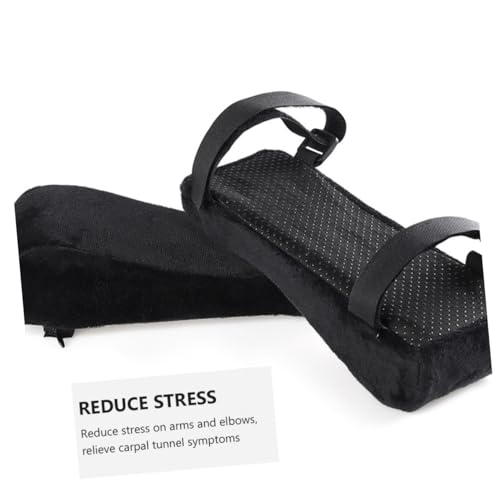 ROMISBABA Memory Schaum Armlehnenpolster Ergonomisch Bequem rutschfest Büro Stuhl Kissen für Ellenbogenstütze Entlastung Schwarz ROMISBABA Memory Schaum Armlehnenpolster Ergonomisch Bequem rutschfest Büro Stuhl Kissen für Ellenbogenstütze Entlastung Schwarz von ROMISBABA