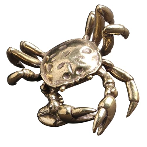ROMISBABA Messing Krabbenfigur Retro Stil Tischdekoration Stabile Basis Feine Verarbeitung Wohnraum Regal Deko Wohnzimmer Schlafzimmer Büro Ornamente Sammler Geschenk ROMISBABA Messing Krabbenfigur Retro Stil Tischdekoration Stabile Basis Feine Verarbeitung Wohnraum Regal Deko Wohnzimmer Schlafzimmer Büro Ornamente Sammler Geschenk von ROMISBABA