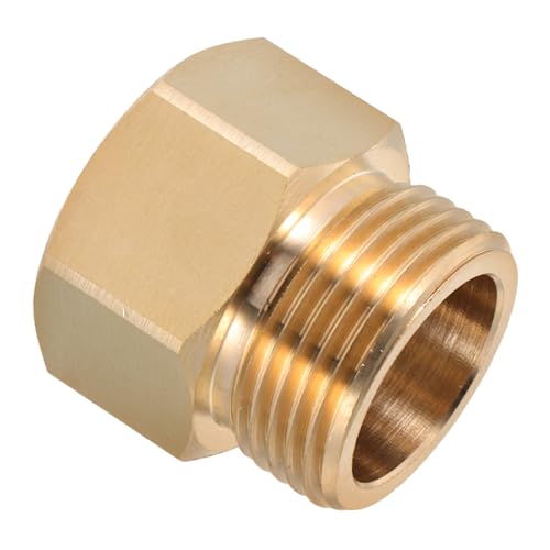 ROMISBABA Messing Schlauchanschluss Adapter Feingewinde zu Ght Gartenschlauch Kupplung Wasserhahnadapter für Außenwasserhahn Industrie Anwendungen Langlebig und Druckbeständig ROMISBABA Messing Schlauchanschluss Adapter Feingewinde zu Ght Gartenschlauch Kupplung Wasserhahnadapter für Außenwasserhahn Industrie Anwendungen Langlebig und Druckbeständig von ROMISBABA