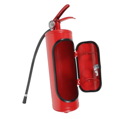 ROMISBABA Metall Feuerlöscher Weinbox Rotwein Aufbewahrungskasten Kreatives für Feuerwehrmänner Männer Robust und Kompakt für Flasche und Gläser von ROMISBABA