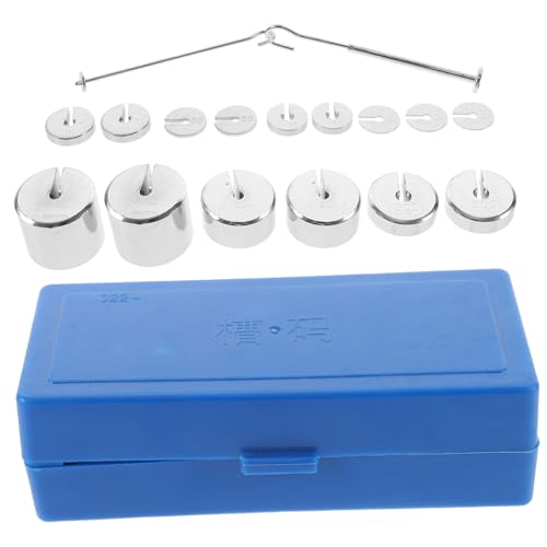 ROMISBABA Metall Geschlitzte Gewichte mit Haken und Aufbewahrungsbox Slotted für Physik Unterricht Experimente Kraft Balance Lehrmittel ROMISBABA Metall Geschlitzte Gewichte mit Haken und Aufbewahrungsbox Slotted für Physik Unterricht Experimente Kraft Balance Lehrmittel von ROMISBABA