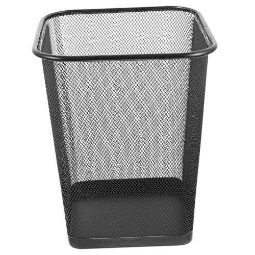 ROMISBABA Metall Papierkorb Klein Schwarz Rechteckiger Draht abfalleimer mit Atmungsaktivem Mesh Stabiler Mülleimer für Büro Schlafzimmer Bad für Zuhause und Camping ROMISBABA Metall Papierkorb Klein Schwarz Rechteckiger Draht abfalleimer mit Atmungsaktivem Mesh Stabiler Mülleimer für Büro Schlafzimmer Bad für Zuhause und Camping von ROMISBABA