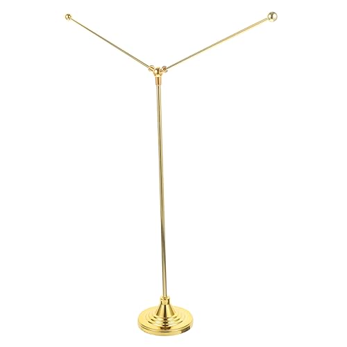 ROMISBABA Metall Tischflaggenhalter Fahnenmast mit Stabiler Basis Leichter Portabler Flaggenständer für Büro Konferenzraum und Desktop Dekoration Installieren und Abnehmbar von ROMISBABA