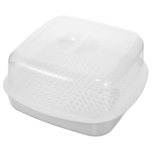 ROMISBABA Mikrowellen dampfeinsatz Weiß mit Transparentem Deckel Hitzebeständig Gleichmäßige Erwärmung für Gedämpfte Speisen Vielseitig Einsetzbar für Brötchen Desserts Reis Platzsparend ROMISBABA Mikrowellen dampfeinsatz Weiß mit Transparentem Deckel Hitzebeständig Gleichmäßige Erwärmung für Gedämpfte Speisen Vielseitig Einsetzbar für Brötchen Desserts Reis Platzsparend von ROMISBABA