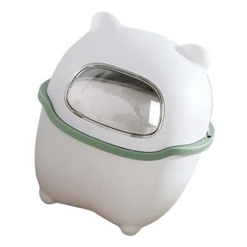 ROMISBABA Mini Desktop Mülleimer mit Deckel Kompakter Leichter Tischabfalleimer Platzsparender Tragbarer Müllbehälter für Büro Küche und Wohnzimmer Langlebig und Stilvoll Gestaltet von ROMISBABA