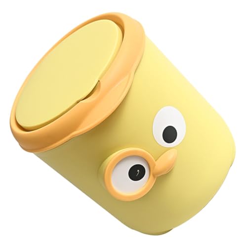 ROMISBABA Mini Desktop Mülleimer mit Deckel Niedlicher Kleiner Abfallbehälter Stabil und Rutschfest Geruchsschutz für Büro Zuhause und Schreibtisch Praktischer Aufbewahrungskorb von ROMISBABA