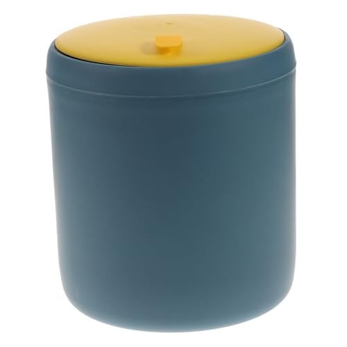 ROMISBABA Mini Desktop Mülleimer mit Pressdeckel Kompakter Kunststoff abfalleimer für Büro Schlafzimmer Wohnzimmer Kreatives Design Praktische Öffnung Langlebig und Platzsparend von ROMISBABA