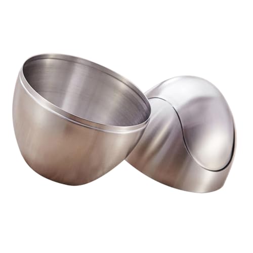 ROMISBABA Mini Edelstahl Mülleimer mit Klappdeckel Kompakter Tischabfallbehälter aus Robustem Edelstahl Langlebiger Kleiner Papierkorb für Büro Küche Bad und Schlafzimmer ROMISBABA Mini Edelstahl Mülleimer mit Klappdeckel Kompakter Tischabfallbehälter aus Robustem Edelstahl Langlebiger Kleiner Papierkorb für Büro Küche Bad und Schlafzimmer von ROMISBABA