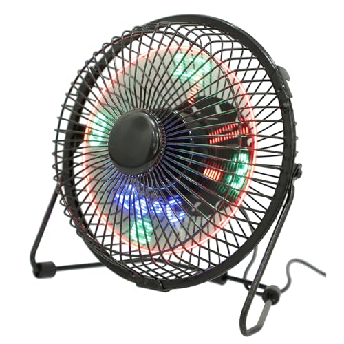 ROMISBABA Mini USB Tischventilator mit LED Digitaluhr und Temperaturanzeige Leiser Persönlicher für Büro Zuhause Reisen Tragbarer Metallventilator Ausschalter USB Betrieben ROMISBABA Mini USB Tischventilator mit LED Digitaluhr und Temperaturanzeige Leiser Persönlicher für Büro Zuhause Reisen Tragbarer Metallventilator Ausschalter USB Betrieben von ROMISBABA