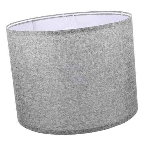 ROMISBABA Minimalistischer Runder Lampenschirm aus Grauem Leinenstoff Dekorativer Lampenschirm für Tisch und Stehlampen für Wohnzimmer und Schlafzimmer Einfach zu Montieren Langlebig und ROMISBABA Minimalistischer Runder Lampenschirm aus Grauem Leinenstoff Dekorativer Lampenschirm für Tisch und Stehlampen für Wohnzimmer und Schlafzimmer Einfach zu Montieren Langlebig und von ROMISBABA