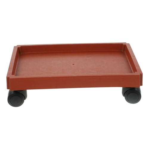 ROMISBABA Mobiler Pflanzentrolley mit Robuster Kunststoff Blumentopfständer Rutschfester Pflanzkübel Untersetzer Praktisches Pflanzenrollbrett für Garten und Innenbereich Schützend und von ROMISBABA