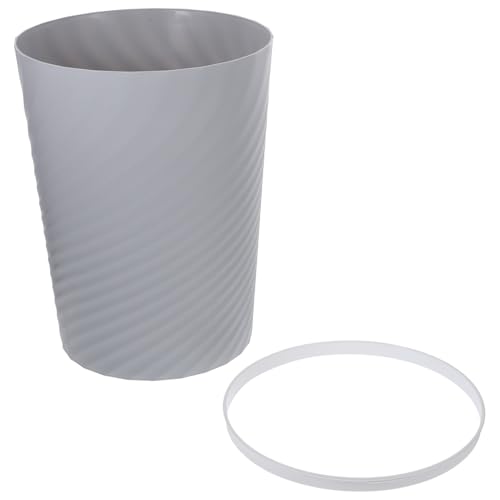 ROMISBABA Moderner Großer Abfalleimer ohne Deckel für Bad und Büro Stilvoller Streifen papierkorb Robust und Dekorativ für Wohnzimmer und Wohnräume zum Organisieren von Müll und von ROMISBABA