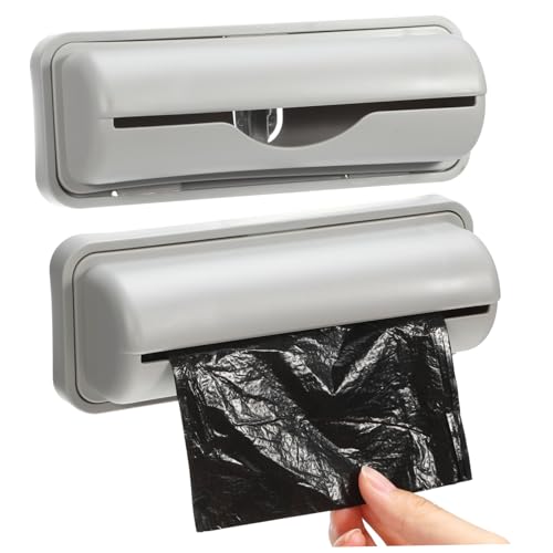 ROMISBABA Müllbeutelhalter mit Haken Wandhängender Müllbeutelspender Kompakter Organizer für Küche Bad und Waschraum Platzsparende Aufbewahrungsbox mit Minimalistischem Design Praktisch und ROMISBABA Müllbeutelhalter mit Haken Wandhängender Müllbeutelspender Kompakter Organizer für Küche Bad und Waschraum Platzsparende Aufbewahrungsbox mit Minimalistischem Design Praktisch und von ROMISBABA
