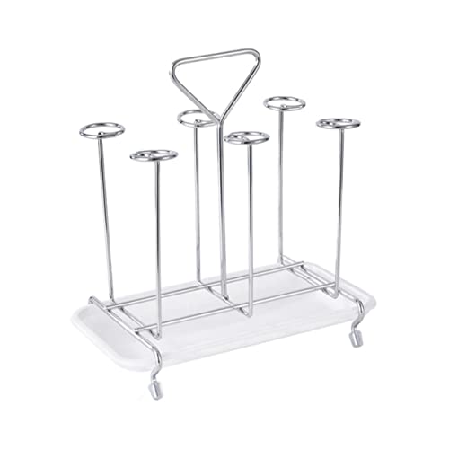 ROMISBABA Mug Stand Halter aus Stabilem mit Quadratischer Basis Schnelltrocknendes Abtropfgestell für Tassen und Gläser Platzsparender Organizer für Küche und Theke Schlichtes Design als von ROMISBABA