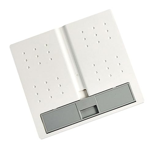 ROMISBABA Multi Leseständer Verstellbarer Buchhalter für Bücher Laptops und Rezepte Tragbar und Einfach zu Bedienen für Schüler und Studenten Weiß von ROMISBABA