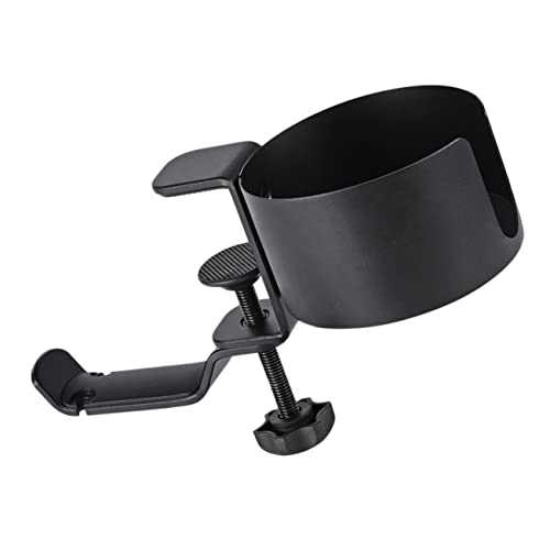 ROMISBABA Multifunktionaler Aluminium Kopfhörerhalter mit Verstellbarem Schreibtisch Becherhalter Drehbarer Headset Haken für Gaming und Büro Platzsparend Einfache Montage Schwarz ROMISBABA Multifunktionaler Aluminium Kopfhörerhalter mit Verstellbarem Schreibtisch Becherhalter Drehbarer Headset Haken für Gaming und Büro Platzsparend Einfache Montage Schwarz von ROMISBABA