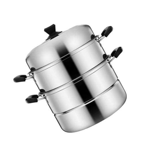 ROMISBABA Multifunktionaler Edelstahl Dampfgarer mit Dicker Lagiger Sichtdeckel Kombination Mehrschichtiger Topfeinsatz Praktischer Küchenhelfer für Gesundes Dämpfen und Vielseitiges Kochen ROMISBABA Multifunktionaler Edelstahl Dampfgarer mit Dicker Lagiger Sichtdeckel Kombination Mehrschichtiger Topfeinsatz Praktischer Küchenhelfer für Gesundes Dämpfen und Vielseitiges Kochen von ROMISBABA