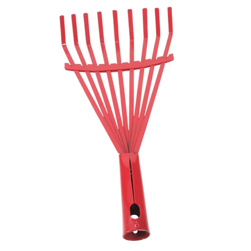 ROMISBABA Multifunktionaler Gartenrechen ohne Stiel Metall Laubrechen für Blätterreinigung Bodenlockerung und Gartensäuberung Leicht und Kompakt für Effiziente Gartenarbeit von ROMISBABA