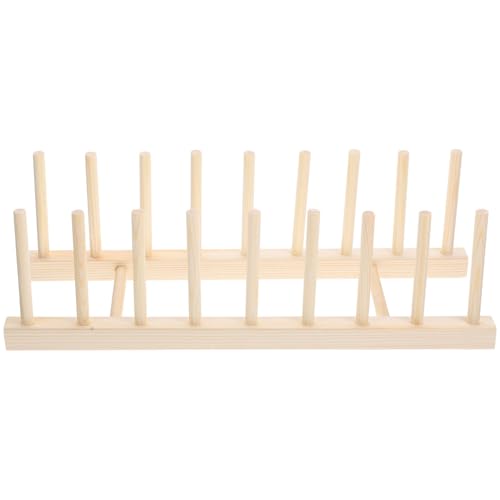 ROMISBABA Multifunktionales Küchenregal aus Hochwertigem Holz Abtropfgestell für Teller und Schüsseln Langlebig Leicht zu Reinigen Geeignet für Küche Hotel Restaurant ROMISBABA Multifunktionales Küchenregal aus Hochwertigem Holz Abtropfgestell für Teller und Schüsseln Langlebig Leicht zu Reinigen Geeignet für Küche Hotel Restaurant von ROMISBABA