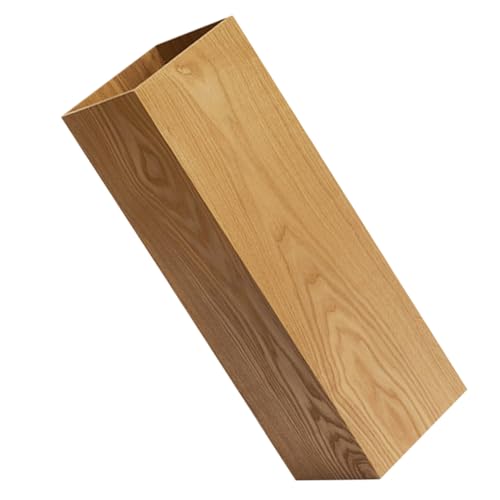ROMISBABA Natürlicher Holz schirmständer für Eingangsbereich Stabiler Regenschirmeimer mit Offenem Design zur Schnellen Trocknung Vielseitiger Aufbewahrungshalter für Zuhause und Büro von ROMISBABA