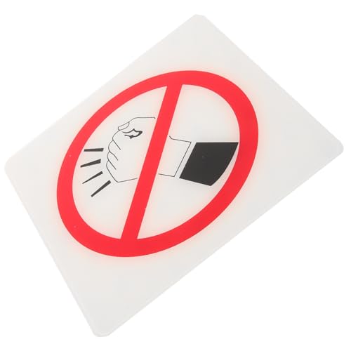 ROMISBABA No Knocking Sign Acrylschild Klar und Modern mit Lesbarer Schrift für Büro und Zuhause Langlebiges Schutzschild zur Deutlichen Hinweisgabe ohne Pochen von ROMISBABA