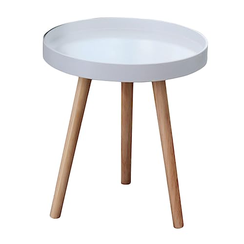 ROMISBABA Nordic Beistelltisch Weiß Kleiner Eleganter Nachttisch mit Glatter Oberfläche Vielseitig Einsetzbar als Teewagen oder Sofatisch für Wohnzimmer und Schlafzimmer ROMISBABA Nordic Beistelltisch Weiß Kleiner Eleganter Nachttisch mit Glatter Oberfläche Vielseitig Einsetzbar als Teewagen oder Sofatisch für Wohnzimmer und Schlafzimmer von ROMISBABA