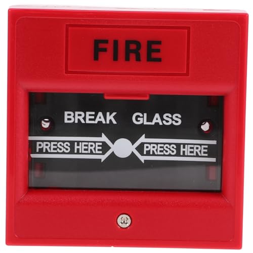 ROMISBABA Notfall glasschalter Glasbruchalarm Brand notausgang Türalarm Lauter Alarmknopf Kompakt Tragbar für und Schnelle Aktivierung im Brandfall von ROMISBABA