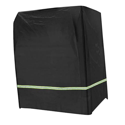 ROMISBABA Outdoor Möbel Abdeckung Uv-schutz mit Reflektierenden Streifen für Garten Schaukel Strandstuhl Bbq Grill Wind Schneefest Elastischer Saum Reißverschluss Schwarz von ROMISBABA