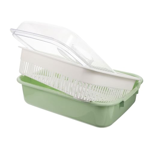 ROMISBABA PP Babyflaschen Trockenbox mit Abtropfständer und Besteckhalter Doppellagiger Küchenorganizer mit Transparenter Abdeckung Langlebig Umweltfreundlich Platzsparend für Spüle und ROMISBABA PP Babyflaschen Trockenbox mit Abtropfständer und Besteckhalter Doppellagiger Küchenorganizer mit Transparenter Abdeckung Langlebig Umweltfreundlich Platzsparend für Spüle und von ROMISBABA