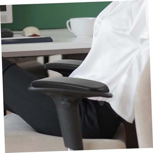 ROMISBABA PU Bürostuhl Armlehnenpolster Verstellbar Robustes Pu Material Komfortable Stützkissen für Drehstuhl und Modernes Design Einfache Reinigung Stabile Basis Ergonomisch für Büro und von ROMISBABA