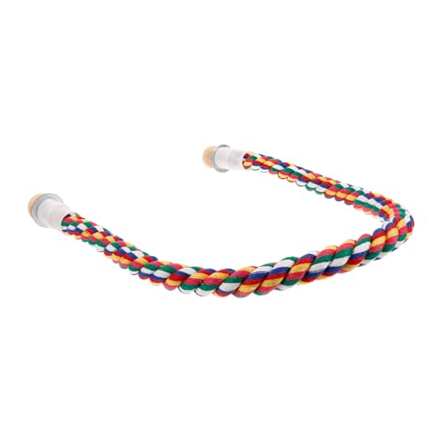 ROMISBABA Papageien Kletterseil Baumwollseil Sitzstange für Vogelkäfig Verschleißfestes Klettergerüst Interaktives Kau Beschäftigungsspielzeug für Kleine Papageien und Wellensittiche von ROMISBABA