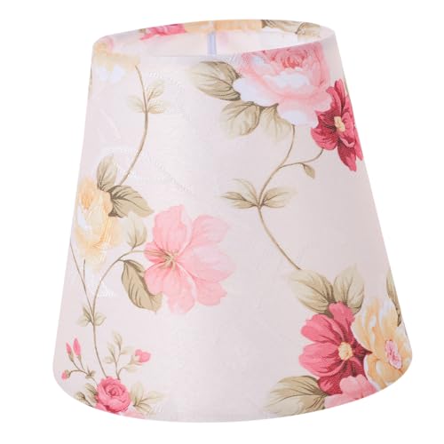 ROMISBABA Pastoral Blumen Lampenschirm aus Stoff Dekorativer Ersatz Lampenschirm für Tisch und Deckenlampen im Schlafzimmer und Wohnzimmer Langlebig und Installieren ROMISBABA Pastoral Blumen Lampenschirm aus Stoff Dekorativer Ersatz Lampenschirm für Tisch und Deckenlampen im Schlafzimmer und Wohnzimmer Langlebig und Installieren von ROMISBABA