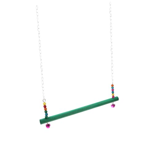 ROMISBABA Pet Holz Klettergerüst Schaukel Huhn und Henne Bunte Farben Langlebig Fördert Balance Bewegung und Beschäftigung für Haustierstall Zubehör Zufällige Farbe Zufällige Farbe von ROMISBABA