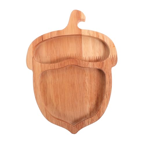 ROMISBABA Pinecone Geformtes Holz serviertablett Glatte Oberfläche Dekoratives Snack Obsttablett für Wohnzimmer und Partys Leicht zu Reinigen Kreatives Design für Vielseitigen Einsatz von ROMISBABA